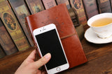 Retro Vintage Leather Cover Notebook Blank Diary Pirate Design Paper Note Book Replaceable Traveler Notepad Stationery Suppl