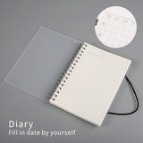 A5 A6 Spiral book coil Notebook To-Do Lined DOT Blank Grid Paper  Journal Diary Sketchbook For School Supplies Stationery Store