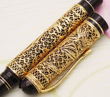 HERO 3000 Classical 18K Gold Fountain Pen Limited Edition Chinese Style Gold-silk Butterfly Pattern Business Gift Collection Set