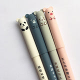 Cartoon Animals Erasable Pen 0.35mm Cute Panda Cat Magic Pens Kawaii Gel Pens