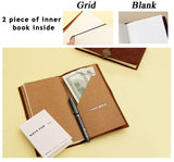 Japanese High Quality Faux Leather Cover Traveler's Notebook Journal