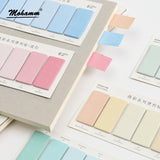 120 Sheets Creative Colorful Memo Pad Sticky Notes Memo Paper Index Bookmark Notebook Stationery School Office Supplies